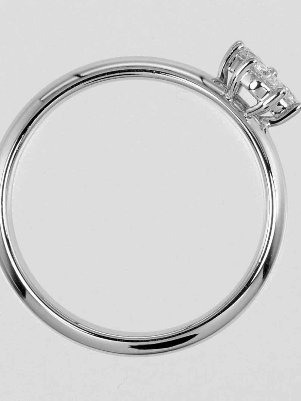 TIFFANY&Co. Aria Ring Pt950Platinum/diamond #4.5(US Size) 3.7g Women - Picture 6 of 9